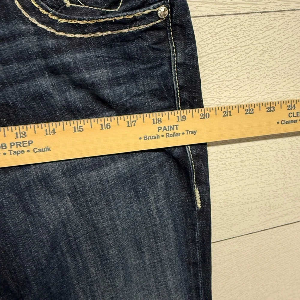 Vigoss Women's Blue the Chelsea Slim Boot Jeans size 9/10 length 33 - Picture 11 of 15